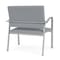Lesro Newport Bariatric Chair Metal Frame, Silver, RS Fog Upholstery NP1401 - alternate 3
